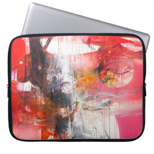 Fine art contemporary work - paintingart,fine,cont laptop sleeve