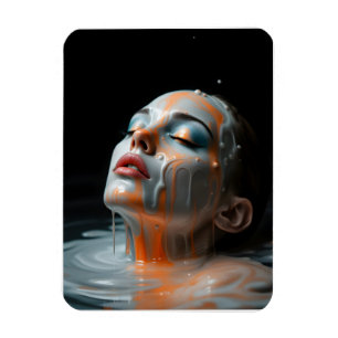 Fine Art fashion woman portrait Magnet