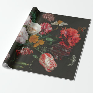 Fine Art Floral Decoupage Poster Wrapping Paper