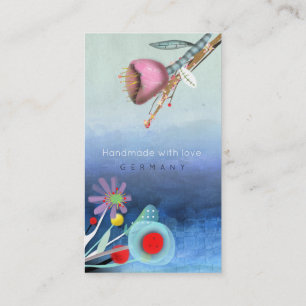Fine Art Floral Layered Template Business Card