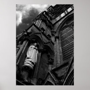 Fine Art, Forever Watching Cleric, Gothic Poster