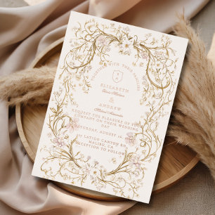 Fine Art Gold Floral Timeless Wedding