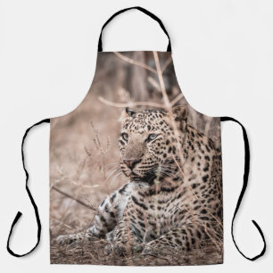 Fine art image of Huge wild male leopard or panthe Apron