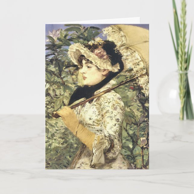 Fine Art, "Jeanne, Spring" Greeting Card (Front)