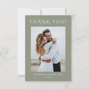 Fine Art Magnolia Flowers Wedding Thank You Card