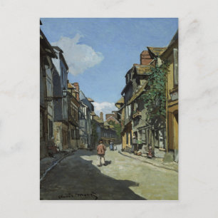 Fine Art Monet Rue de la Bavole Honfleur Postcard