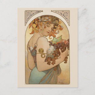Fine Art Nouveau Jugendstil Mucha Postcard