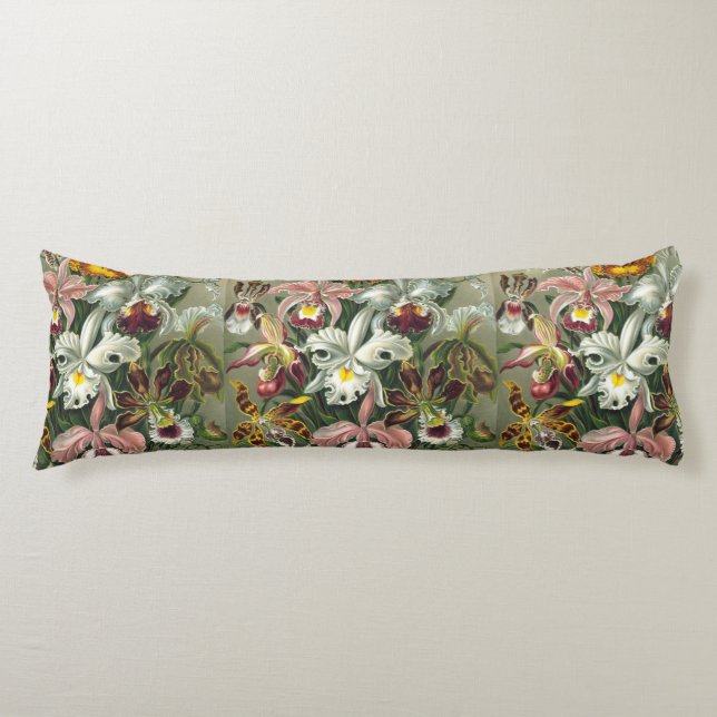 Fine Art Orchids - Art Forms of Nature Body Cushion (Front)