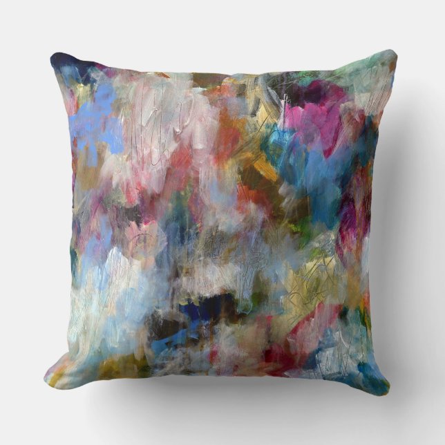 Fine Art Original Abstract Storm Cushion (Front)