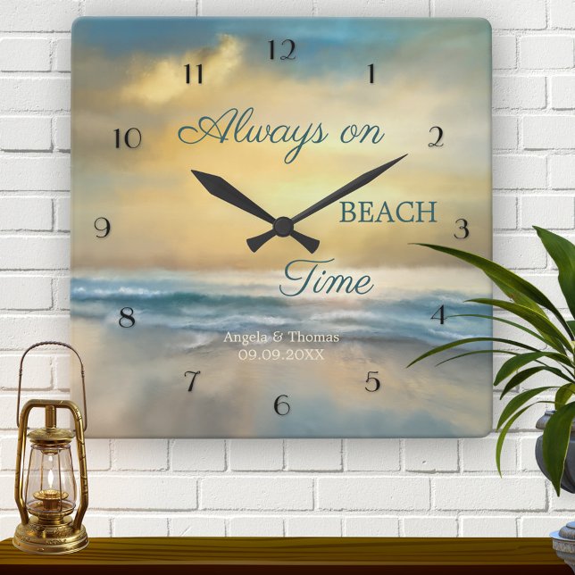 Fine Art Painted Beach Wall Clock (Creator Uploaded)