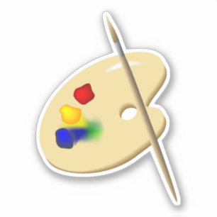 Fine Art Pallet and Brush