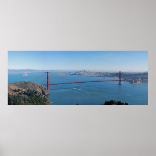Fine Art Panorama Poster Golden Gate Bridge