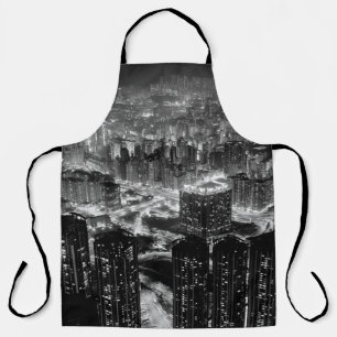 Fine art photography of Hong Kong city in contrast Apron