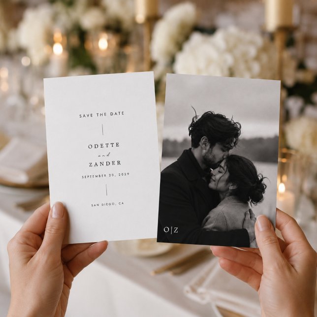 Fine Art Portrait Save The Date Card (Creator Uploaded)