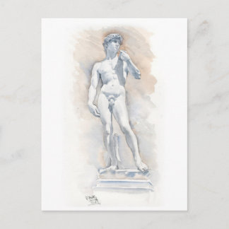 Fine Art Postcard- David sculpture by Michelangelo Postcard
