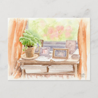 Fine Art Postcard- "Pictures", watercolour Postcard