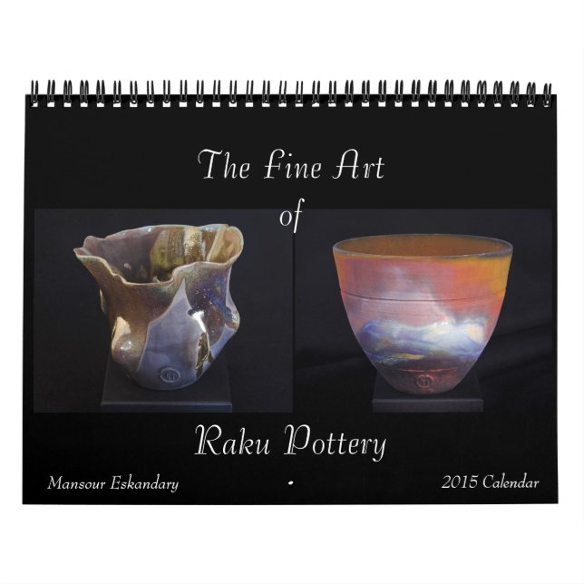 Fine Art Raku Pottery Calendar 2015 (Cover)