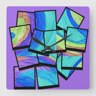Fine Art Square Wall Clock