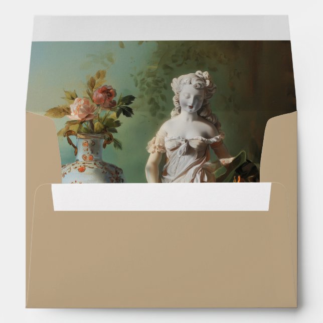 Fine Art Still Life Wedding Envelope with Liner (Back (Bottom))