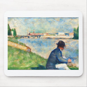 Fine Art study by Georges Seurat Mouse Pad
