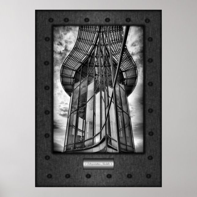 Fine Art, Teleportation Module, faux riveted steel Poster (Front)
