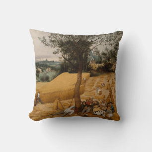 Fine Art The Harvesters 1565 Pieter Bruegel Cushion