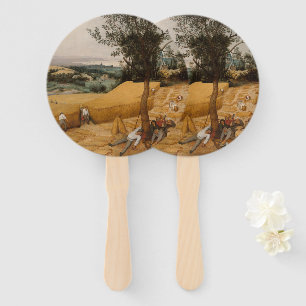 Fine Art The Harvesters 1565 Pieter Bruegel Hand Fan