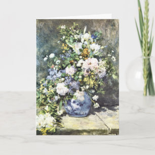 Fine Art, "Vase of Flowers", Renoir Greeting Card