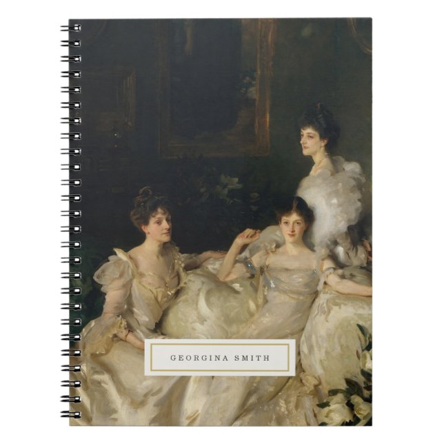 Fine Art Vintage Personalised Notebook (Front)