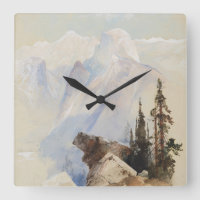Fine Art Watercolor Mountain Half Dome Yosemite