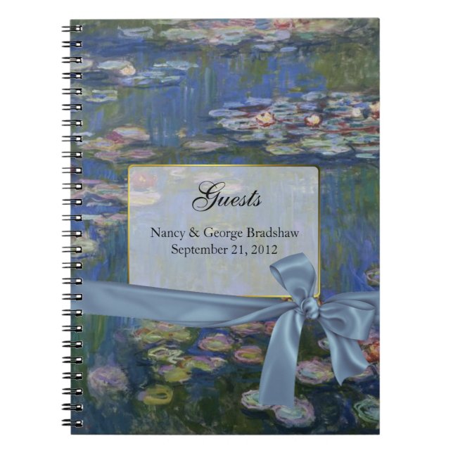 Fine Art Wedding Guest Sign In Notebook (Front)