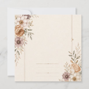 Fine Art Wedding Invitation with Romantic Painted 
