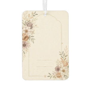 Fine Art Wedding Invitation with Romantic Painted Car Air Freshener