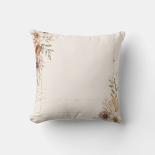 Fine Art Wedding Invitation with Romantic Painted Cushion