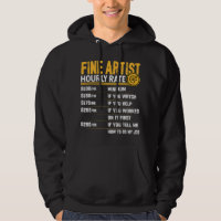 Fine Artist Hourly Rate Funny Art Artwork Painting