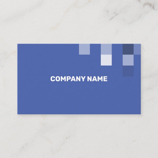 Fine Blue Contemporary Transparency Business Card (Front)