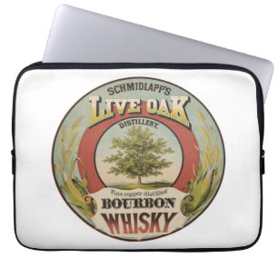 Fine Copper Distilled Bourbon Whisky. Laptop Sleeve