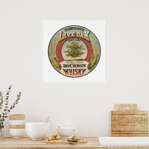 Fine Copper Distilled Bourbon Whisky. Poster