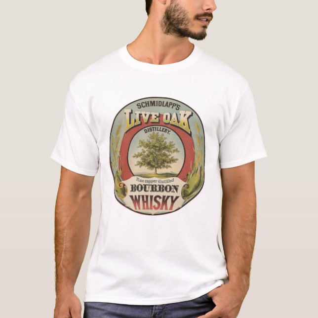 Fine Copper Distilled Bourbon Whisky. T-Shirt (Front)