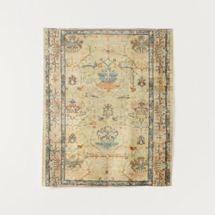Fine Crafted Yellow Dusty Blues Greys  Tapestry