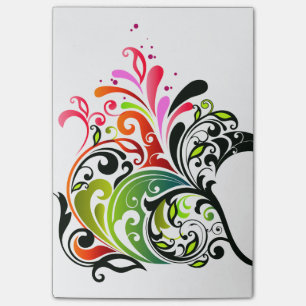 Fine Cute Cool Girly Retro Floral Fashion Post-it Notes