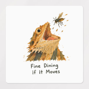 Fine Dining If It Moves Bearded Dragon Art