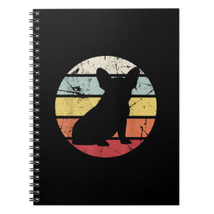 fine distressed french bulldog pet dog gift notebook