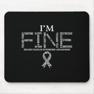 Fine Ehlers Danlos Syndrome Eds Awareness Zebra Mouse Pad