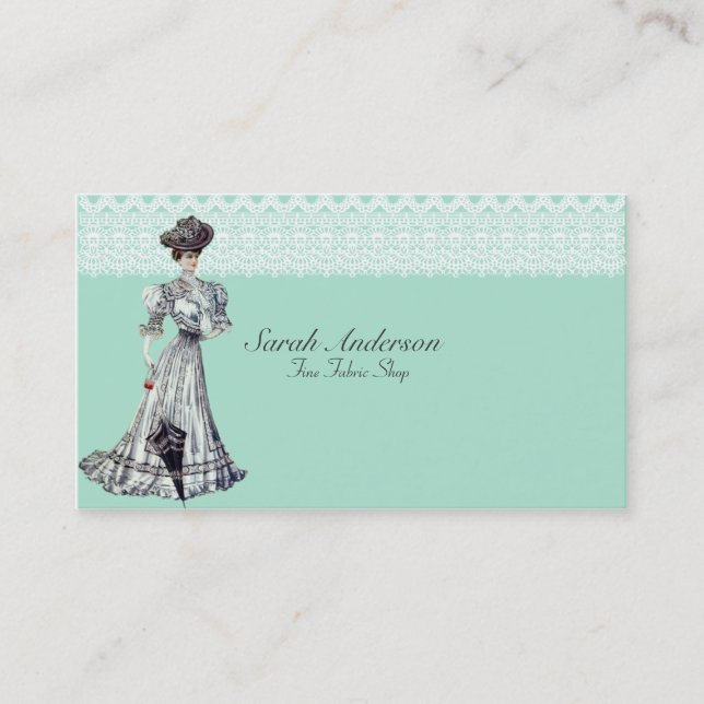 Fine Fabric Shop Business Card (Front)