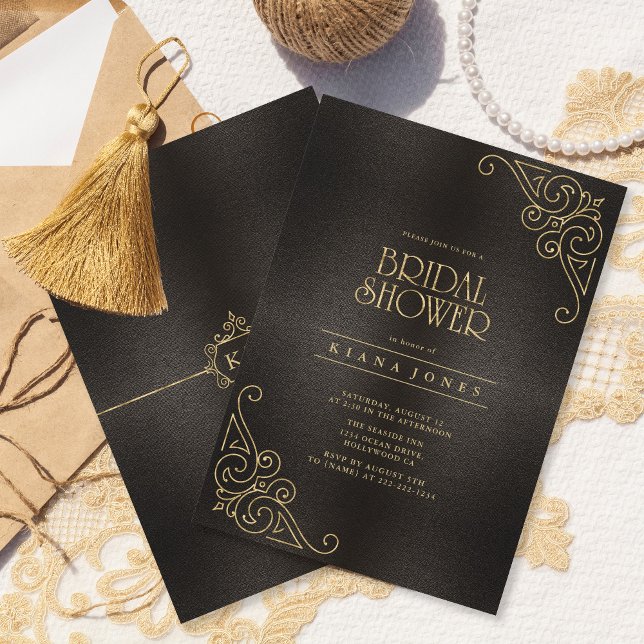 Fine Filigree Gold Bridal Shower ID871 (Creator Uploaded)