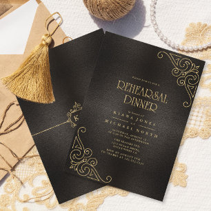 Fine Filigree Gold Rehearsal Dinner ID871