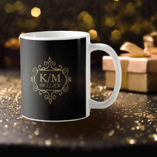 Fine Filigree Gold Wedding ID871 Coffee Mug