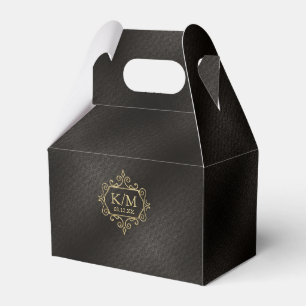 Fine Filigree Gold Wedding V2 ID871 Favour Box