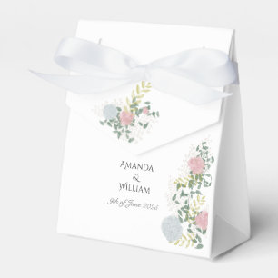 Fine Floral Watercolor Wedding guests Favour Box